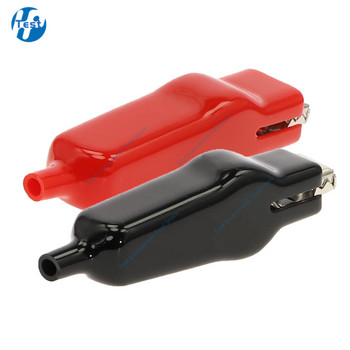 2 τεμάχια 20A Κλιπ αλιγάτορα διπλής άκρης USB φόρτισης μπαταρίας κροκόδειλος κλιπ για ηλεκτρικό βραχυκυκλωτήρα σύρμα δοκιμής κλιπ κόκκινο μαύρο