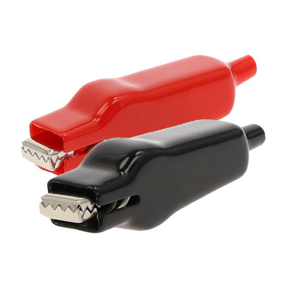 2tk 20A alligaatoriklambrid Kahe otsaga USB-laadimisaku krokodilliklambrid elektrilise hüppaja traadi testklambriga punane must