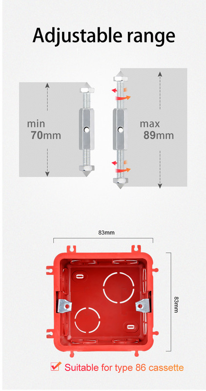 Kasešu remontētājs 86 tipa sienas stiprinājuma slēdža kārbas remonta rīks regulējama garuma kronšteina sviras ligzdas atbalsta stieņa skrūvju atslēga