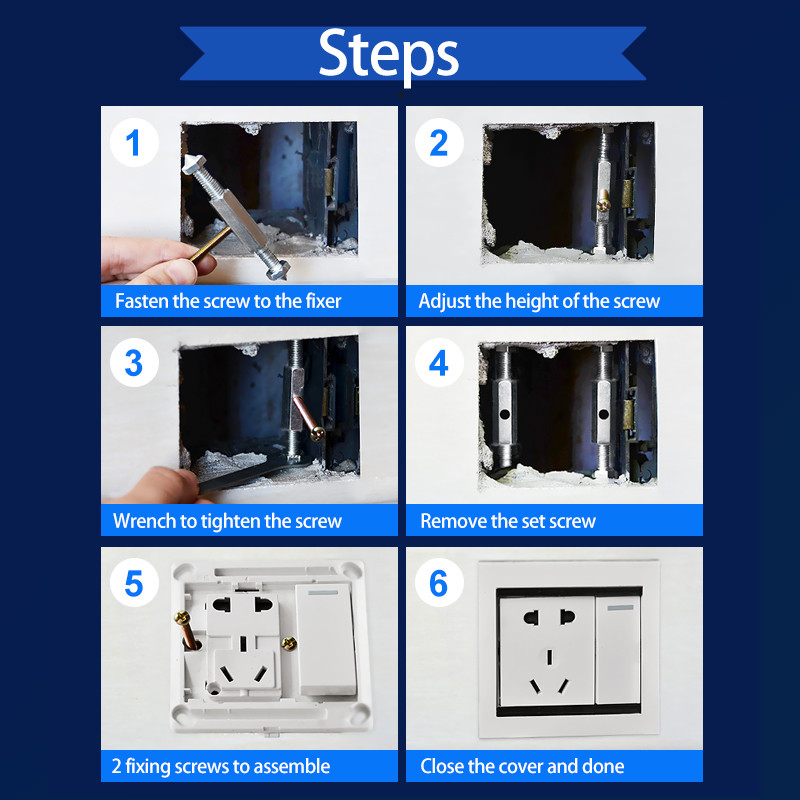 Kasešu remontētājs 86 tipa sienas stiprinājuma slēdža kārbas remonta rīks regulējama garuma kronšteina sviras ligzdas atbalsta stieņa skrūvju atslēga