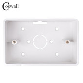 Coswall ārējā montāžas kārba 117 mm * 72 mm * 33 mm 118 * 72 mm standarta slēdzim un kontaktligzdai, piemērota jebkurai sienas virsmas pozīcijai