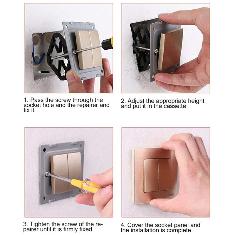 2gab 86 mm tumšās kastes remonta skrūves slēdža kārbas remonta instrumenta sadales kārbas remontētājs elektriskās kastes remonta kasešu atbalsta stienis elektrisks