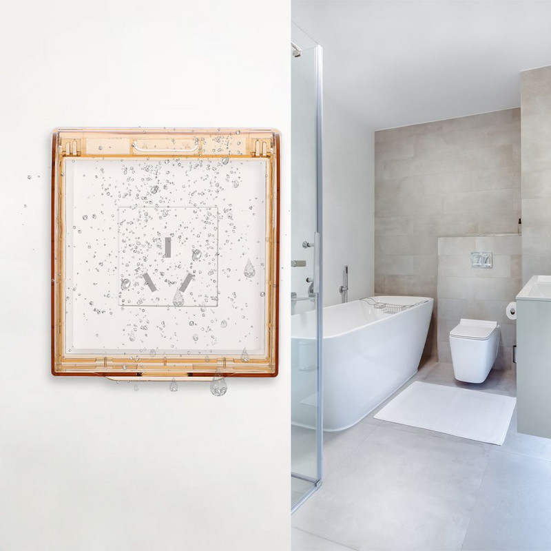 Kutija otporna na prskanje Samoljepljivi prekidač Zaštitni poklopac Zaštitna utičnica Poklopac električnog utikača Zidna utičnica Vodootporna kutija