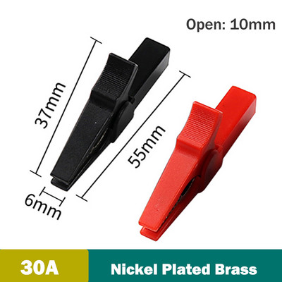 8PCS (4 para) aligatorske kopče Pinces krokodilska kopča Automobil karavan kombi Ispitna kopča akumulatora Utikač za napajanje Aligator kopča stezaljke