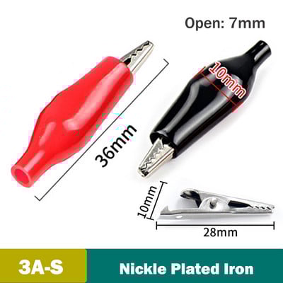 8PCS (4 para) aligatorske kopče Pinces krokodilska kopča Automobil karavan kombi Ispitna kopča akumulatora Utikač za napajanje Aligator kopča stezaljke