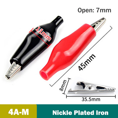 8PCS (4 para) aligatorske kopče Pinces krokodilska kopča Automobil karavan kombi Ispitna kopča akumulatora Utikač za napajanje Aligator kopča stezaljke