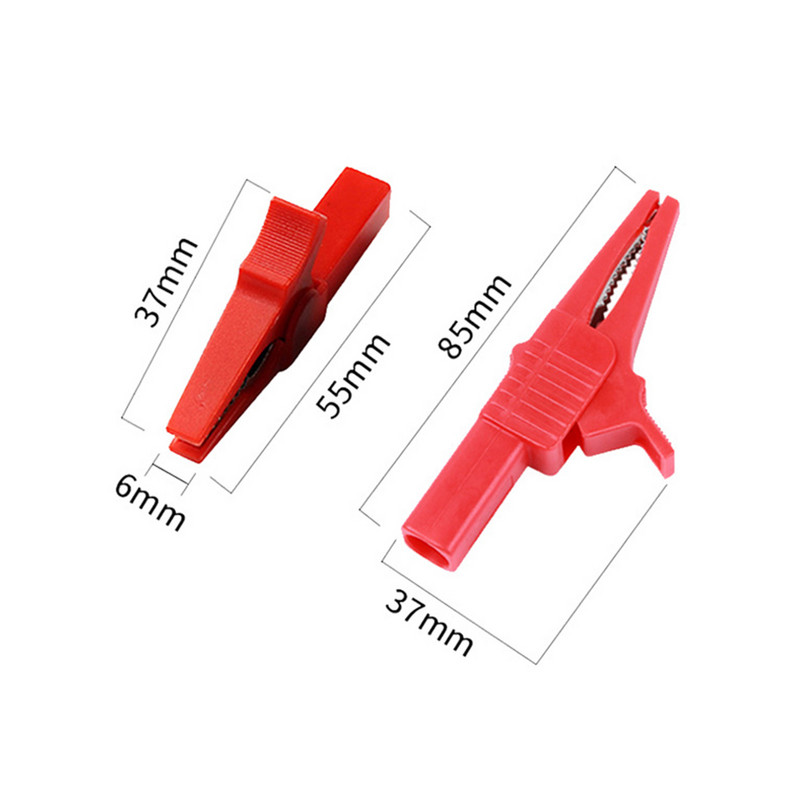 8PCS (4 para) aligatorske kopče Pinces krokodilska kopča Automobil karavan kombi Ispitna kopča akumulatora Utikač za napajanje Aligator kopča stezaljke