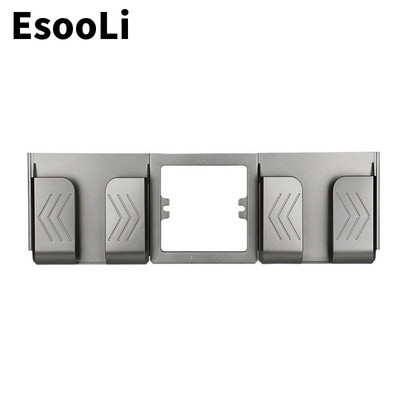 EsooLi crna zidna utičnica Držač telefona Dodaci za pametne telefone Stalak Podrška za mobilni telefon Apple Samsung Huawei Držač telefona