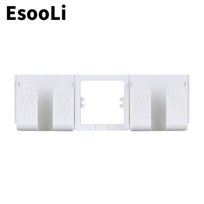 EsooLi crna zidna utičnica Držač telefona Dodaci za pametne telefone Stalak Podrška za mobilni telefon Apple Samsung Huawei Držač telefona