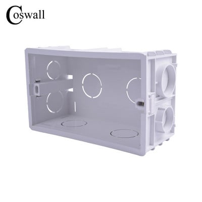 COSWALL For 146mm*86mm Μέγεθος Τυπικός διακόπτης τοίχου και πρίζα Super Quality Thicken Deepen 56mm Depth Εσωτερικό κουτί τοποθέτησης