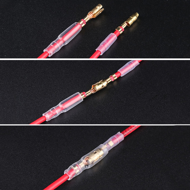 50/100 komplekti 4,0 mm sieviešu un vīriešu ložu spaiļu savienotājs zelta misiņa stieples savienotājs un izolācijas uzmavas automašīnai