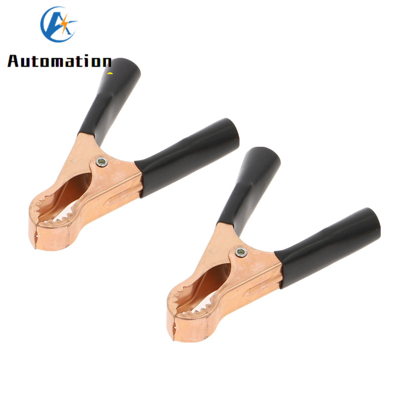 2Pcs/10Pcs 50A 600V bakreni test akumulatora automobila Aligatorska kopča Crvena crna 80 mm diy kit ispitni vodiči