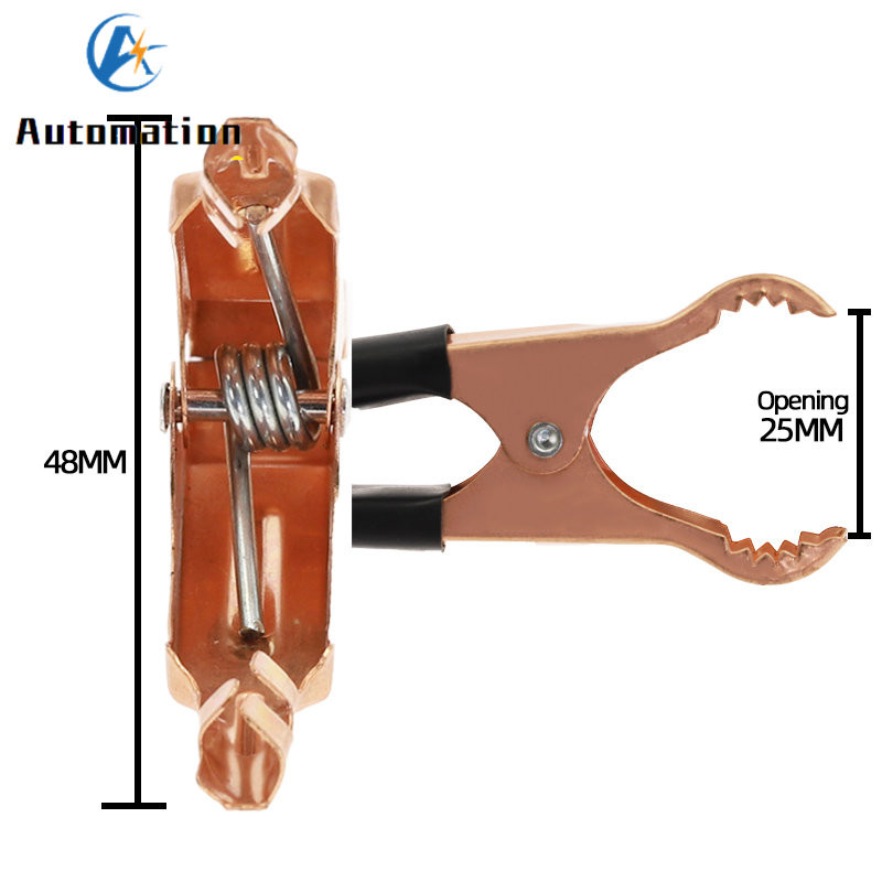 2Pcs/10Pcs 50A 600V bakreni test akumulatora automobila Aligatorska kopča Crvena crna 80 mm diy kit ispitni vodiči