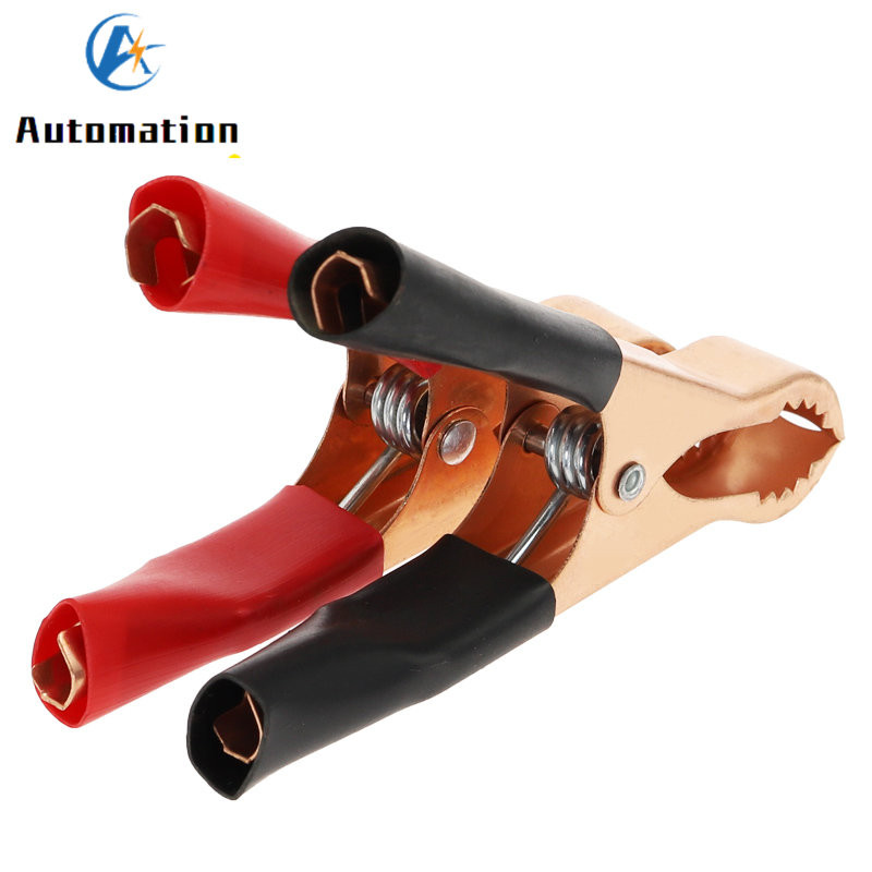 2Pcs/10Pcs 50A 600V bakreni test akumulatora automobila Aligatorska kopča Crvena crna 80 mm diy kit ispitni vodiči
