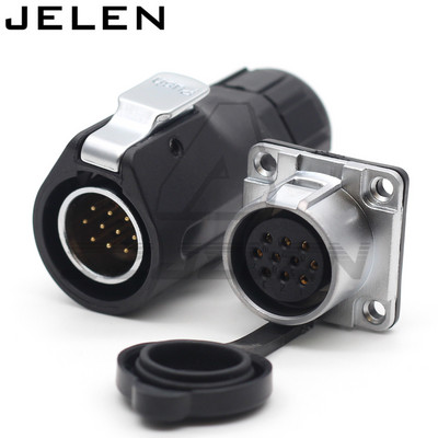 XHE20, IP67 2/3/4/5/6/7/8/9/10/12 pinski vodootporni konektor, M20 za montažu na ploču, utikač i utičnica