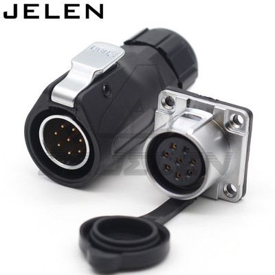 XHE20, IP67 2/3/4/5/6/7/8/9/10/12 pinski vodootporni konektor, M20 za montažu na ploču, utikač i utičnica