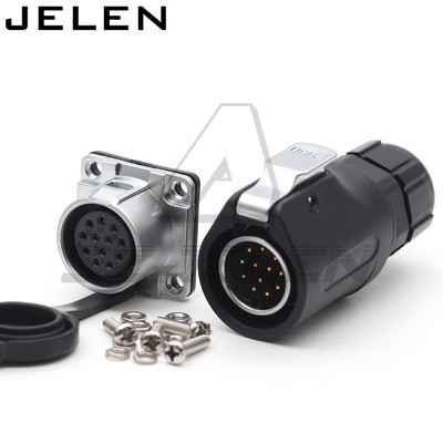 XHE20, IP67 2/3/4/5/6/7/8/9/10/12 pinski vodootporni konektor, M20 za montažu na ploču, utikač i utičnica