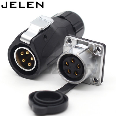 XHE20, IP67 2/3/4/5/6/7/8/9/10/12 pinski vodootporni konektor, M20 za montažu na ploču, utikač i utičnica