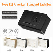 PSSRISE AU US Standard 118 Tip Kutija za površinsku ugradnju Zidni prekidač Utičnica Donja kutija za ugradnju Stražnja razvodna kutija 120*74 mm