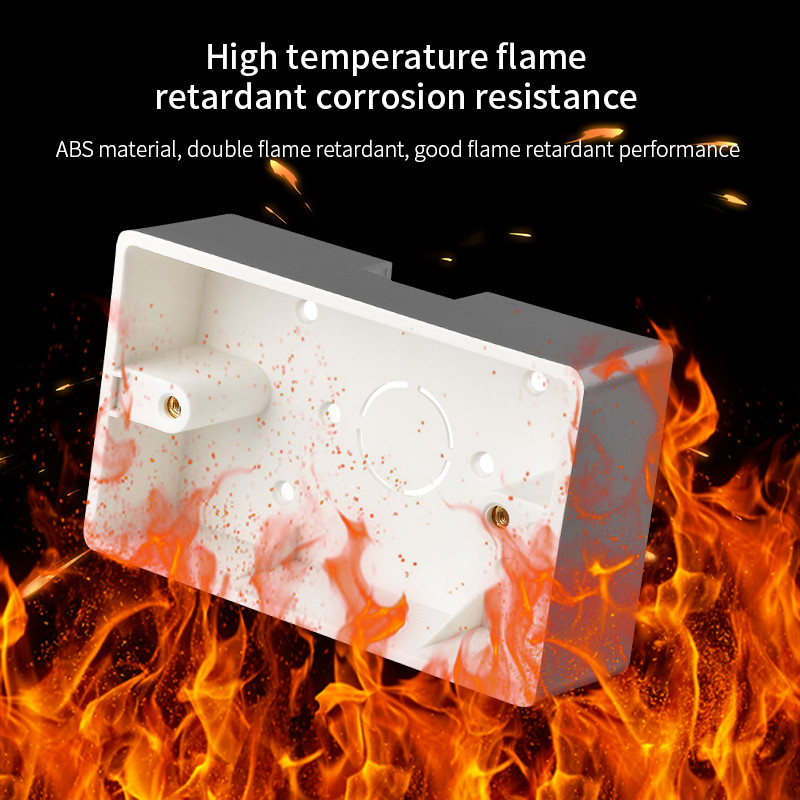 PSSRISE AU US Standard 118 Tip Kutija za površinsku ugradnju Zidni prekidač Utičnica Donja kutija za ugradnju Stražnja razvodna kutija 120*74 mm