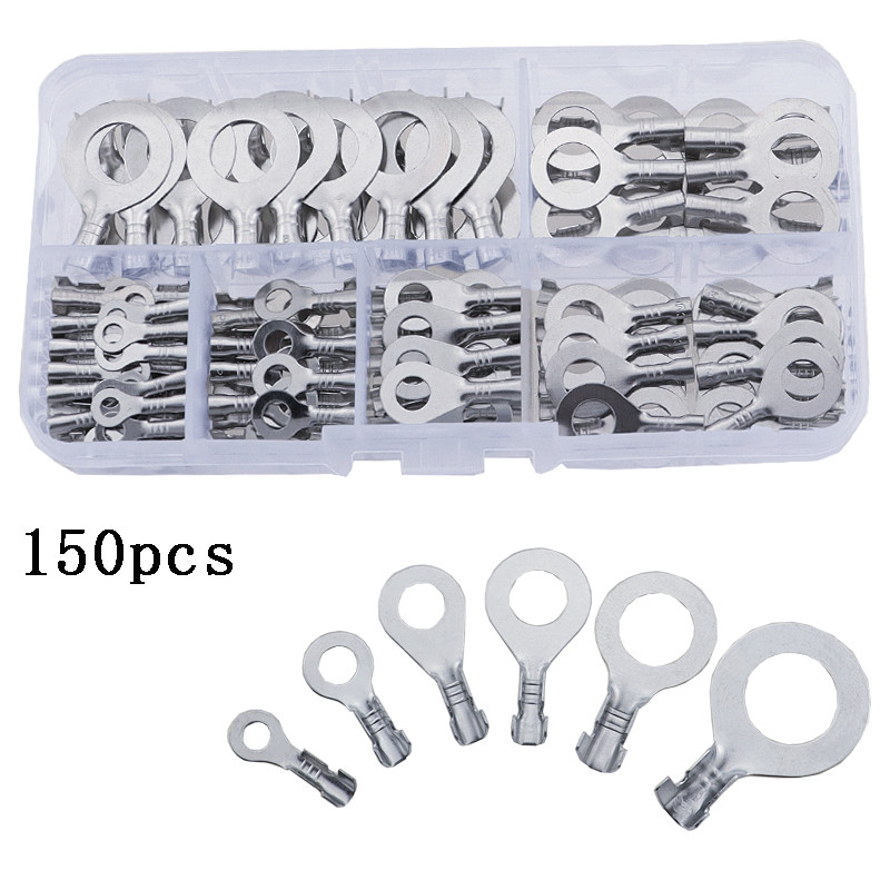 150 kom/set Priključni blok DJ431M3/M4/M5/M6/M8/M10 O-tip ušica Priključci Hladno prešana žica Konektor Bakreni jezičak Nos ožičenja