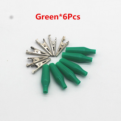 6Pcs Aligator kopče Električni DIY testni vodiči Aligator dvostrane krokodilske kopče Roach Clip test premosna žica 28 mm