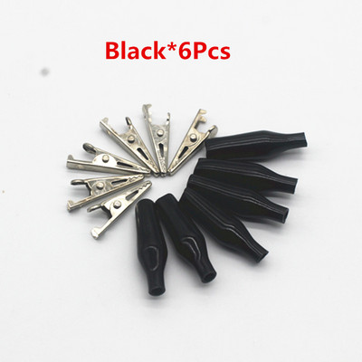 6Pcs Aligator kopče Električni DIY testni vodiči Aligator dvostrane krokodilske kopče Roach Clip test premosna žica 28 mm