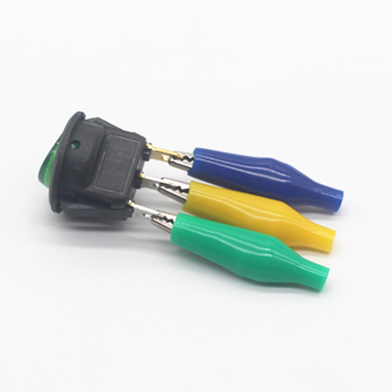 6Pcs Aligator kopče Električni DIY testni vodiči Aligator dvostrane krokodilske kopče Roach Clip test premosna žica 28 mm