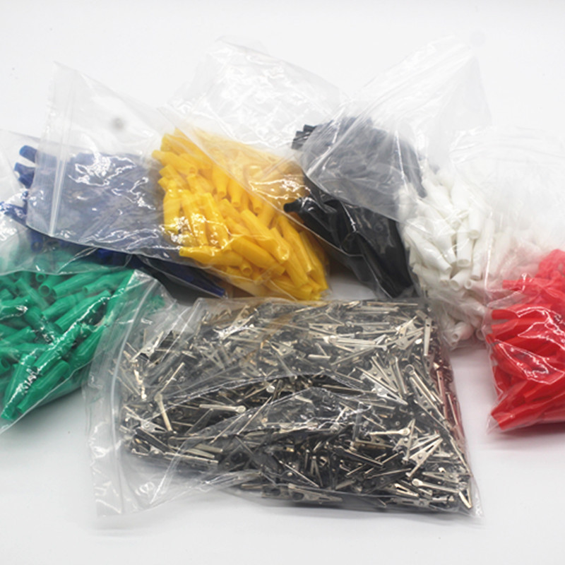 6Pcs Aligator kopče Električni DIY testni vodiči Aligator dvostrane krokodilske kopče Roach Clip test premosna žica 28 mm