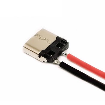 5/10 τμχ Θηλυκό καλώδιο συγκόλλησης USB Type-C 2P για φόρτιση κινητού τηλεφώνου