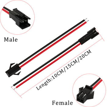 5 чифта/10 бр. SM JST LED съединителен кабел 2/3/4/5/6 щифтов щепсел Мъжки женски конектор за проводник за RGB RGBW LED лента Светлинен адаптер