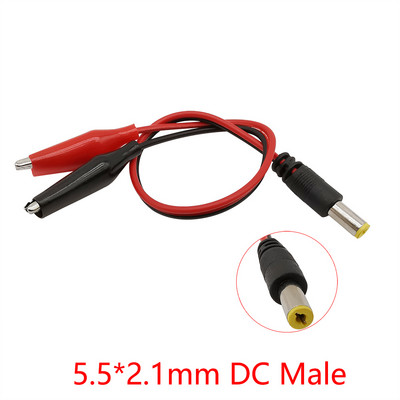 Aligator Cilps na USB/banana utikač Ispitni kabel Premosna žica Muški Ženski DC 5.5x2.1 Crocodile Clip Sonda Adapter za napajanje