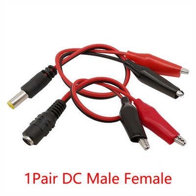 Aligator Cilps na USB/banana utikač Ispitni kabel Premosna žica Muški Ženski DC 5.5x2.1 Crocodile Clip Sonda Adapter za napajanje