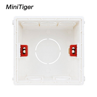 Minitiger podesiva kutija za ugradnju, unutarnja kazeta 86mm*83mm*50mm za tip 86 Touch Switch i USB utičnica za ožičenje Stražnja kutija