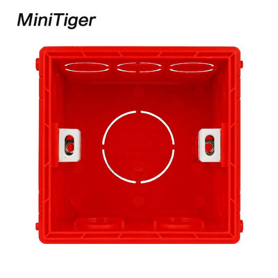 Minitiger podesiva kutija za ugradnju, unutarnja kazeta 86mm*83mm*50mm za tip 86 Touch Switch i USB utičnica za ožičenje Stražnja kutija