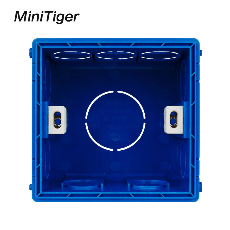 Minitiger podesiva kutija za ugradnju, unutarnja kazeta 86mm*83mm*50mm za tip 86 Touch Switch i USB utičnica za ožičenje Stražnja kutija
