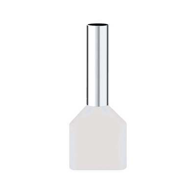 100PCS Crveni bakreni izolirani prstenovi za završetak kabla savijeni terminal dvostruke žice konektor Pin konektor za električni kabel TE7508 DGTVE