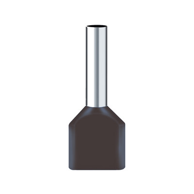 100PCS Crveni bakreni izolirani prstenovi za završetak kabla savijeni terminal dvostruke žice konektor Pin konektor za električni kabel TE7508 DGTVE