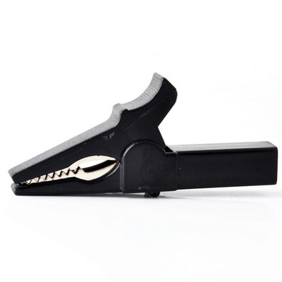 Veicināšana! Akumulatora pārbaudes skava 55 MM HV aligatora skava banānu spraudnim 4 mm multimetra pildspalvas kabeļa zondes krokodila skava