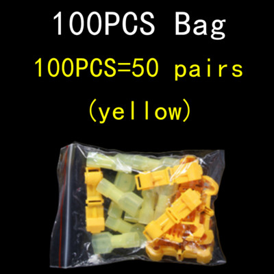 Kutija od 60-300 kom, stezaljke u obliku slova T, spojne stezaljke za električni konektor, utikači za brzo skidanje izolacije, utikač za konektor