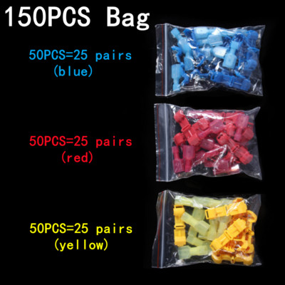 Kutija od 60-300 kom, stezaljke u obliku slova T, spojne stezaljke za električni konektor, utikači za brzo skidanje izolacije, utikač za konektor