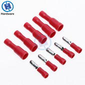 100 komada različitih ženskih muških konektora s metkom s izoliranim stezaljkama za žicu za 22~10AWG