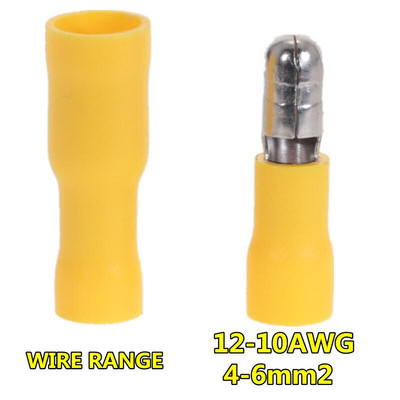 100 komada različitih ženskih muških konektora s metkom s izoliranim stezaljkama za žicu za 22~10AWG