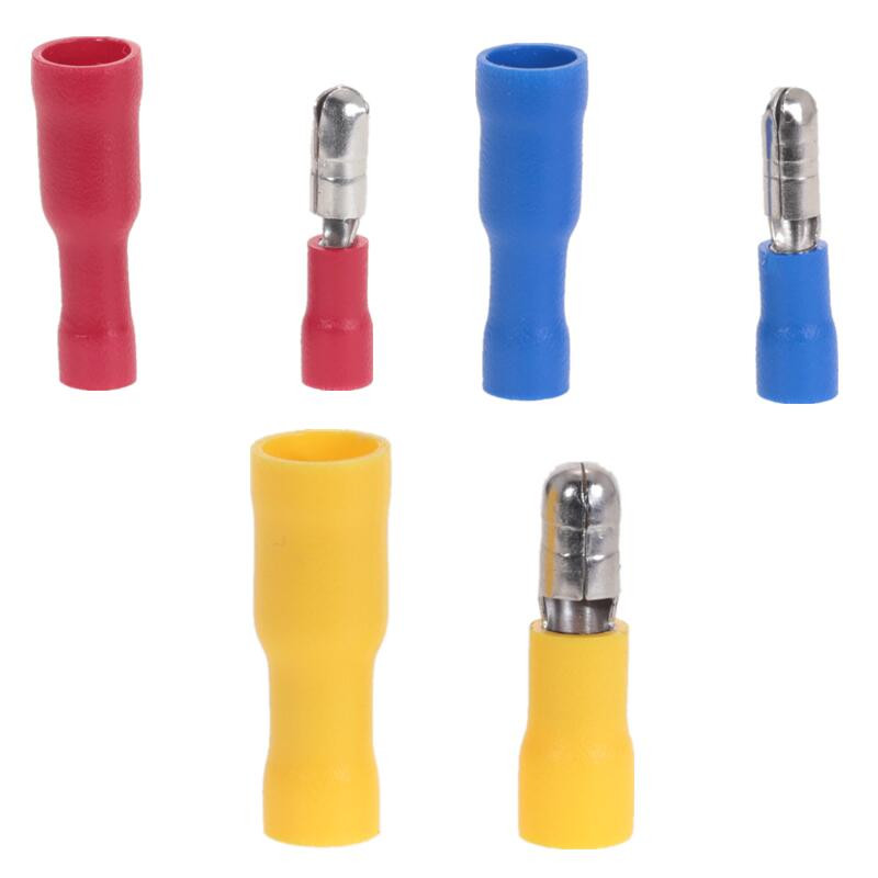 100 komada različitih ženskih muških konektora s metkom s izoliranim stezaljkama za žicu za 22~10AWG