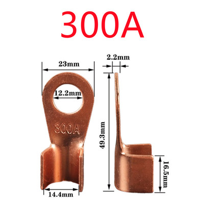 10/25PCS Terminal OT Serija 10 20 30 40 50 60 80 100 150 200A Spojna žica Bakrena O oblika Okrugli goli kabelski konektor Otvorena ušica