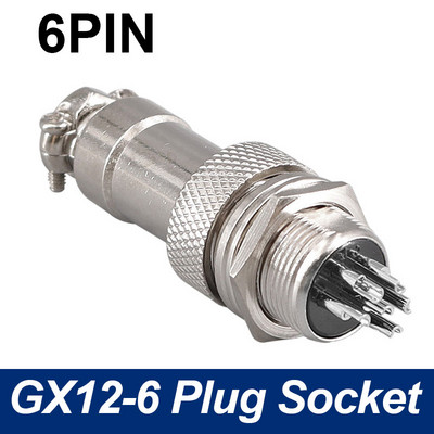 GX12 panel kružni zrakoplovni konektor utičnica 2pin 3pin 4pin 5pin 6pin 7pin 5A 125v M12 konektori