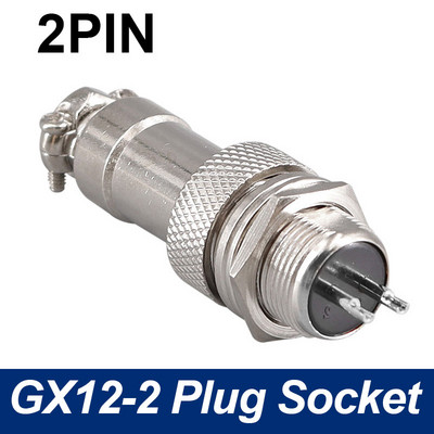 GX12 panel kružni zrakoplovni konektor utičnica 2pin 3pin 4pin 5pin 6pin 7pin 5A 125v M12 konektori