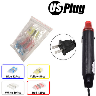 50/800 KOM Vodootporni termoskupljajući stezaljke za lemljenje za spajanje električnih žica kabela Komplet terminala s pištoljem za vrući zrak