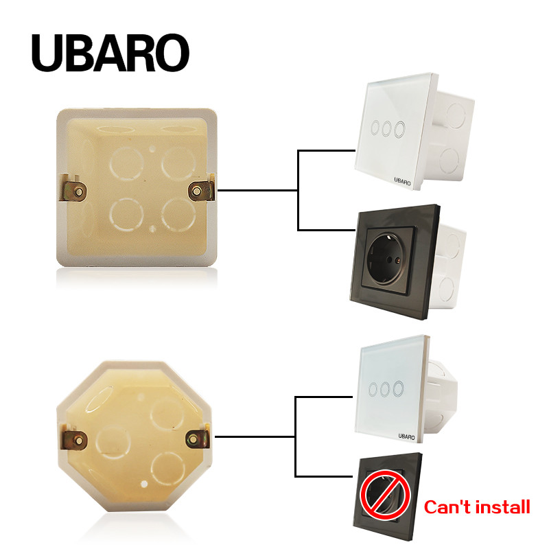 86 Tip 5CM utičnica Skriveno dno Materijal računala Bijela površina Utičnica Razvodna zidna svjetiljka Led razvodna kutija