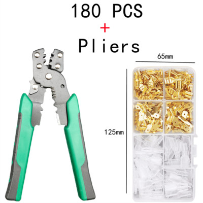 100-1000 KOM, terminal za stezanje, hladno prešano, u obliku slova U, u obliku slova O, konektor za žicu, utičnica od mesinga, terminal za spajanje, kliješta za stezanje terminala